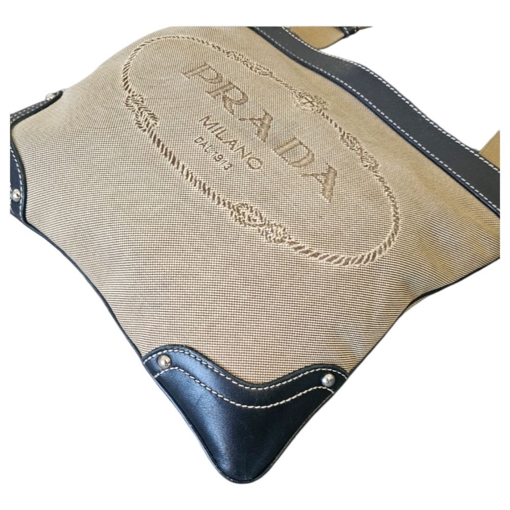 PRADA Jacquard Logo Crossbody/Messenger Bag - Picture 4 of 16